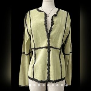 Bob Mackie Women Green Jacket sz 12